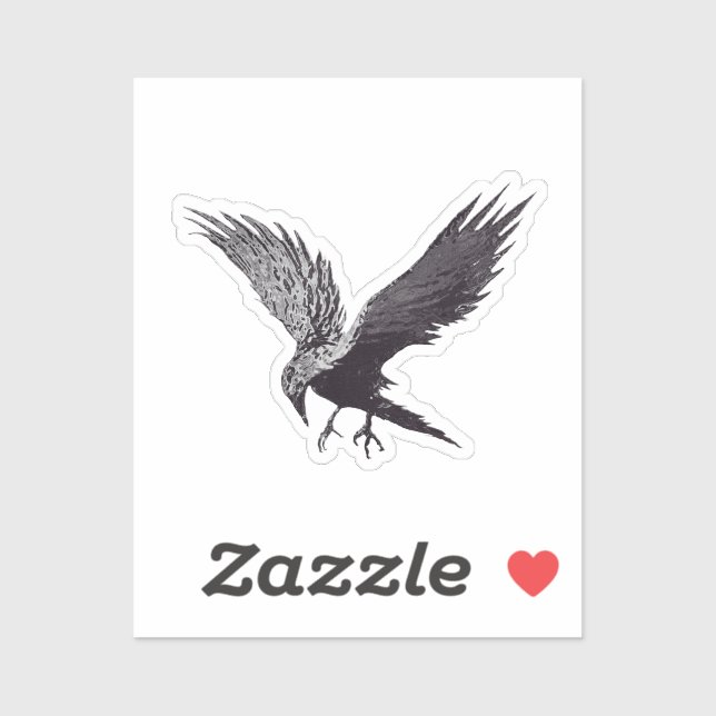 Abstrakt av kråka klistermärken (Ark)