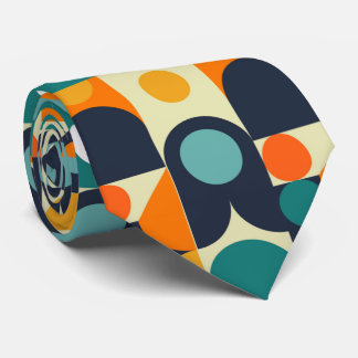 Abstrakt av kvadrater Geometrical Mönster Necktie Slips
