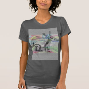 abstrakt av kvinnor t shirt