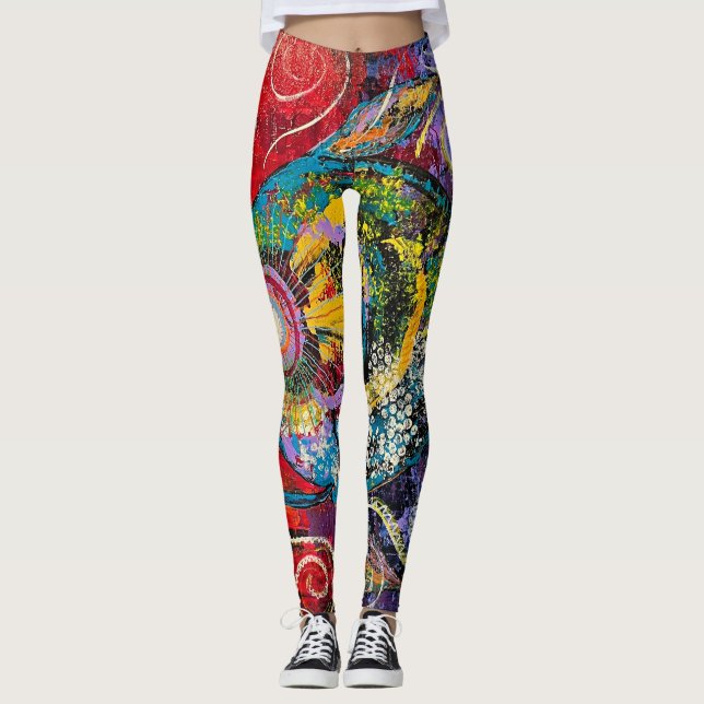 Abstrakt av lagförslag leggings (Framsida)