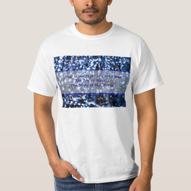 Abstrakt av Ljus i blått T Shirt (Framsida)