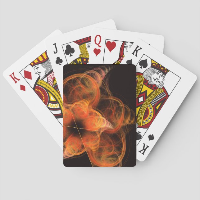 Abstrakt av ljusverkets Abstrakt Spel Kort (Baksidan)
