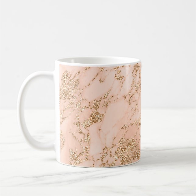 abstrakt av marmor från Ro glitter Kaffemugg (Vänster)