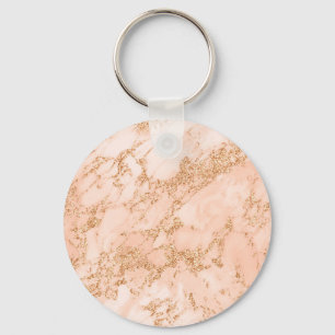 abstrakt av marmor från ro guld glitter nyckelring