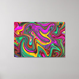 Abstrakt av marmorerad Shock rosa och marmorerad G Canvastryck