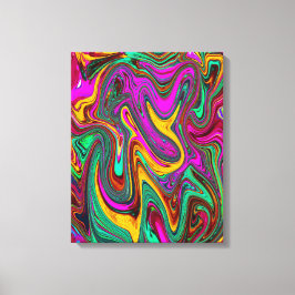 Abstrakt av marmorerad Shock rosa och marmorerad G Canvastryck