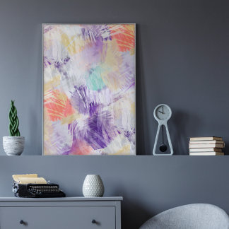 Abstrakt av med , färg för unik Roligt Poster