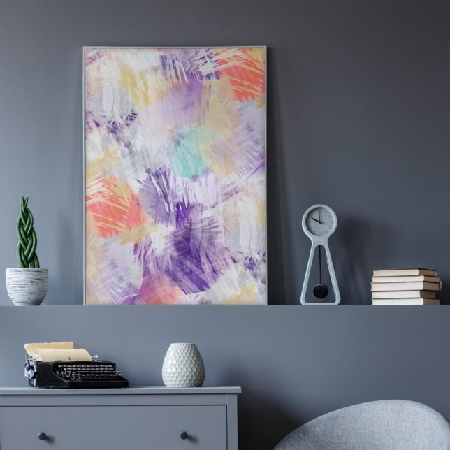 Abstrakt av  med , färg för unik Roligt Poster (Skapare uppladdad)