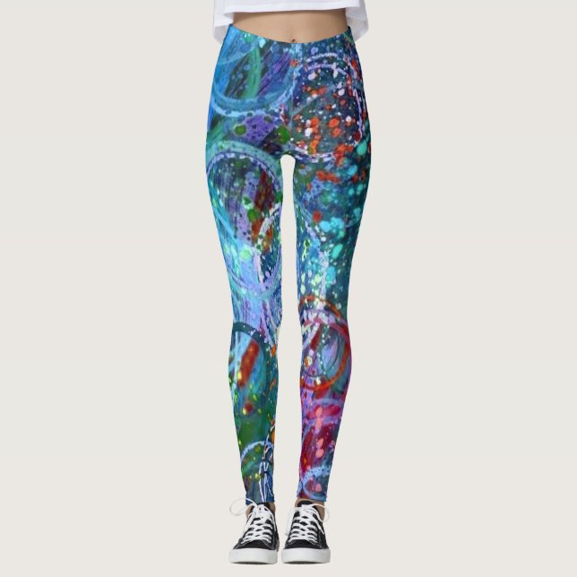 Abstrakt av modern Contemporary Leggings (Framsida)