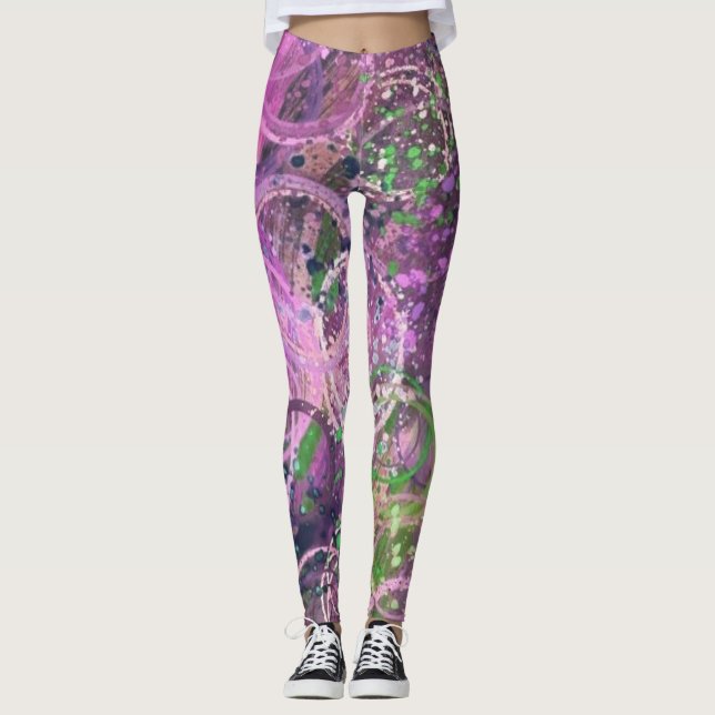 Abstrakt av modern Contemporary Leggings (Framsida)