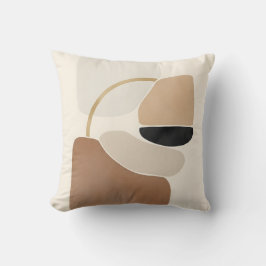 Abstrakt av neutralt former | Minimal modern konst Kudde