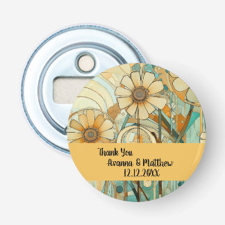 Abstrakt av persiko- och beige-Blommigt Flasköppnare