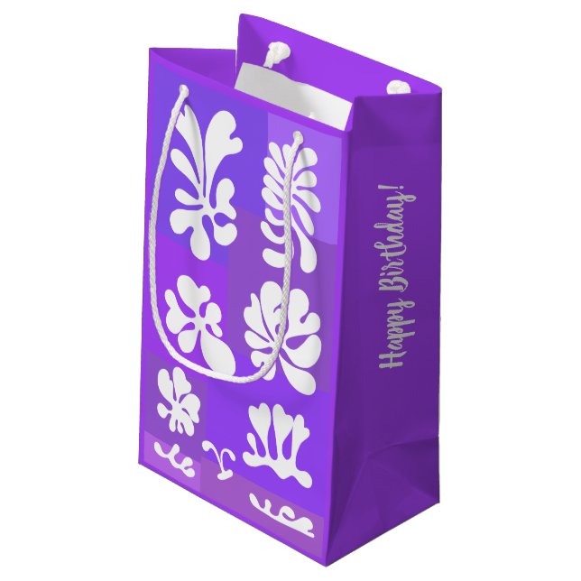 Abstrakt av personlig - former design i Lila | (Baksidan Vinklad)