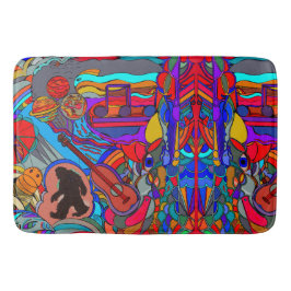 Abstrakt av Roligt - Doodle Art Badrumsmatta