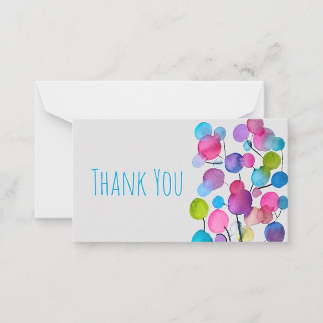 Abstrakt av rosa i träd anteckningskort (Framsida)