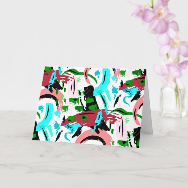 abstrakt av rosa och akvarier kort (Orkide)