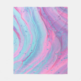 abstrakt av rosa och grönt fleecefilt