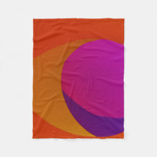 Abstrakt av rosa, orange och lila fleecefilt