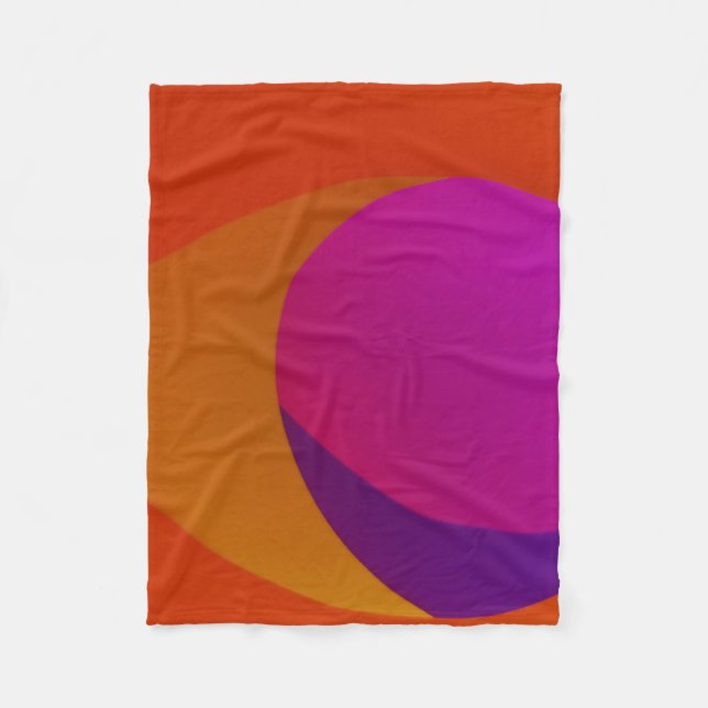 abstrakt av rosa, orange och lila fleecefilt (Framsidan)