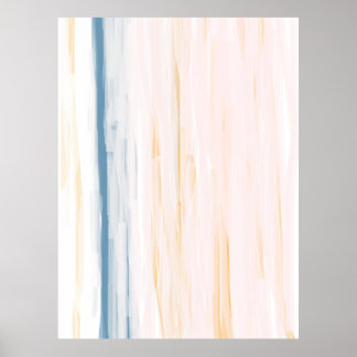 Abstrakt av skalning och Orange Poster Skriv ut