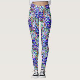 ABSTRAKT AV STYLISERAD BLOMMIGT LEGGINGS