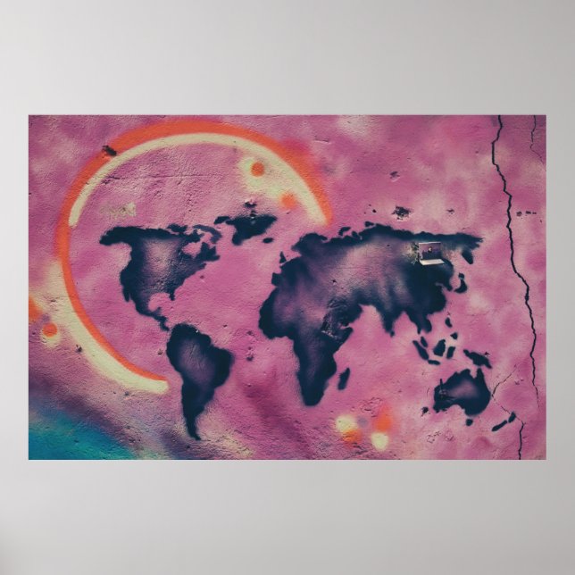 Abstrakt av svart och rosa poster (Framsidan)