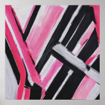 Abstrakt av svart, vitt och Rosa