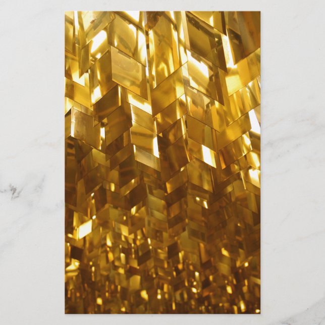 Abstrakt av tak för guld brevpapper (Framsida)