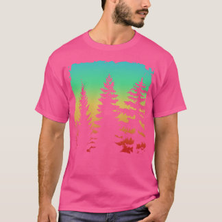 Abstrakt av teckningar inspirerade av naturen t shirt