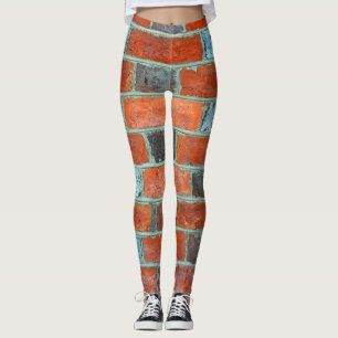 Abstrakt av tegelstenar leggings