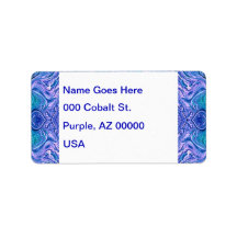 Abstrakt av turkos och Lila glas