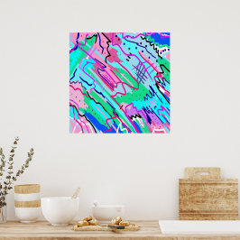 Abstrakt av vår landskap poster