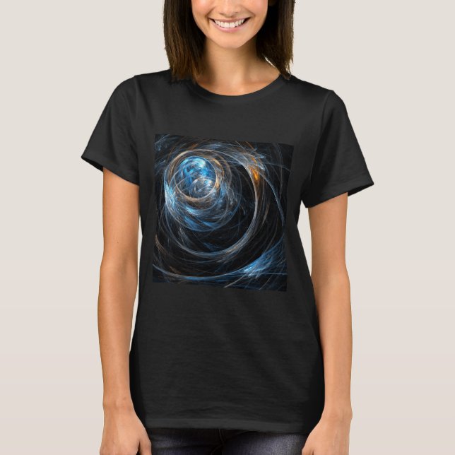 Abstrakt av värld runt t-shirt (Framsida)