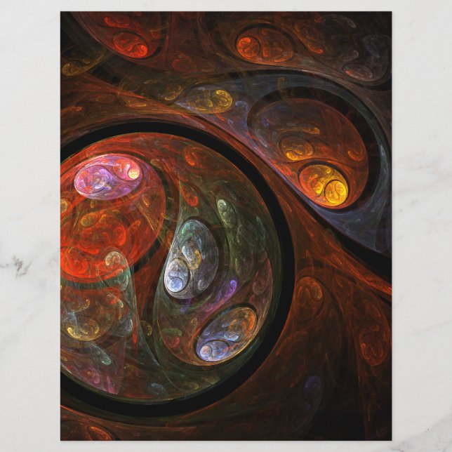 Abstrakt av vätskeanslutning Art Letterhead (Framsida)