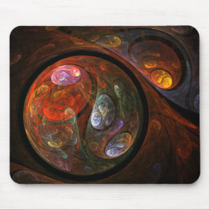 Abstrakt av vätskeanslutning Art Mousepad Musmatta