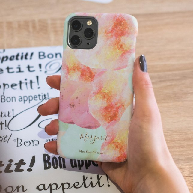 Abstrakt av vattenfärg Ice Cream Färgfläcka ditt n (This ice cream phone case features pastel watercolor scoops of sweetness to brighten your day.)