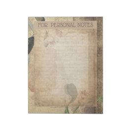 abstrakt av vintage av antika magnolia-blommor, ep anteckningsblock