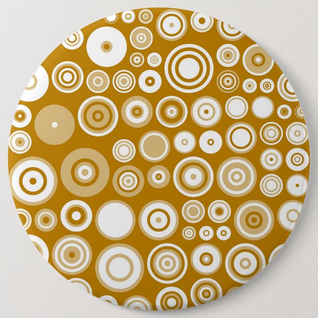 Abstrakt av vintage Cream och White Femty Knapp (Framsida)