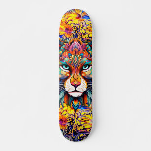 Abstrakt av vismisk Vild  av skateboardskal Mini Skateboard Bräda 18,5 Cm