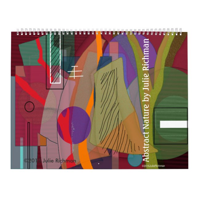 Abstrakt avbildar kalendern kalender (Omslag)
