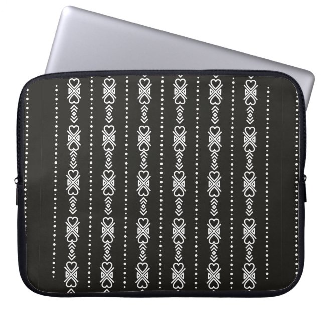Abstrakt aztec struktur laptop fodral (Framsidan)
