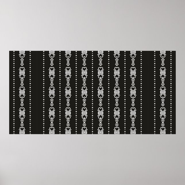 Abstrakt aztec struktur poster (Framsidan)