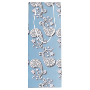 Abstrakt Baby blue och Rosa PastellBlommigt