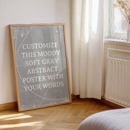 Abstrakt Background Personligt bröllp Poster Grått