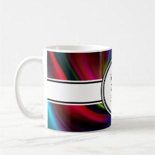 Abstrakt Background Spiral soft I + din text Kaffemugg
