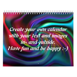 Abstrakt Background Spiral soft I + din text Kalender
