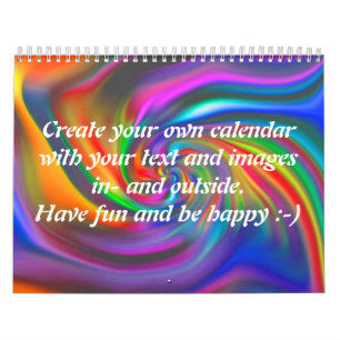 Abstrakt Background Spiral soft II + din text Kalender
