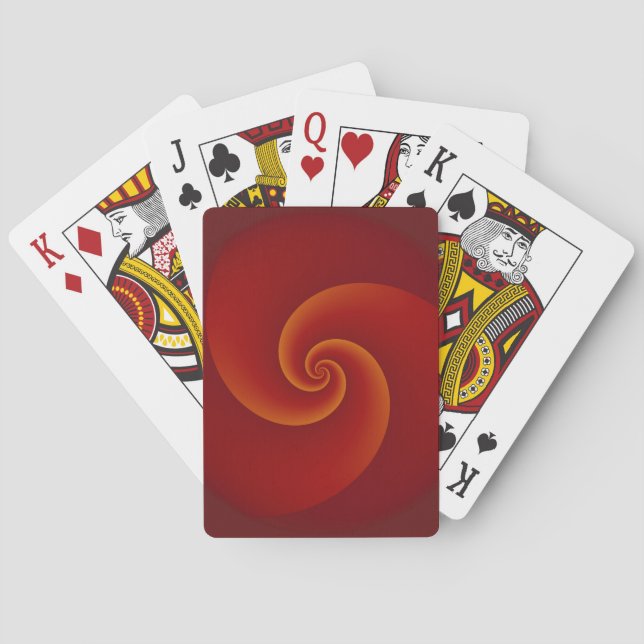 Abstrakt Background Spiral soft III Casinokort (Baksidan)