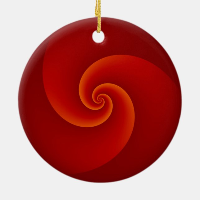 Abstrakt Background Spiral soft III Julgransprydnad Keramik (Baksidan)