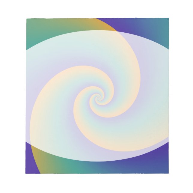 Abstrakt Background Spiral soft V Anteckningsblock (Framsida)